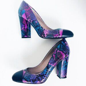 2/$30 Shoes of Prey Snakeskin Chunky Heels